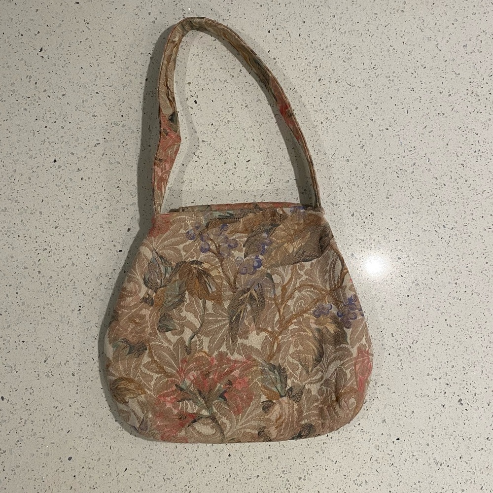 Floral Tan Women's Bag - Picture 4 of 7